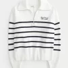 Oversized Half-Zip Graphic Sweater Oversized Half-Zip Graphic Sweater