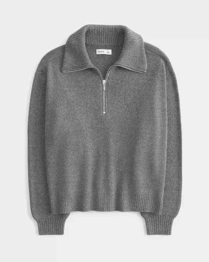 Oversized Half-Zip Sweater