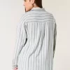 Oversized Linen-Blend Shirt