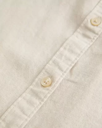 Oversized Linen-Blend Shirt