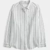 Oversized Linen-Blend Shirt