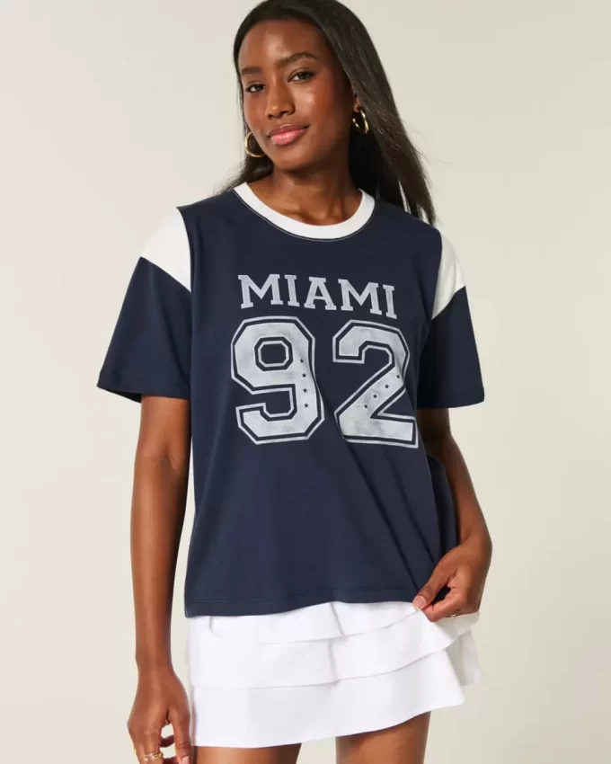 Oversized Miami Graphic Tee Oversized Miami Graphic Tee