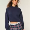 Oversized Mock-Neck Sweatshirt Oversized Mock-Neck Sweatshirt