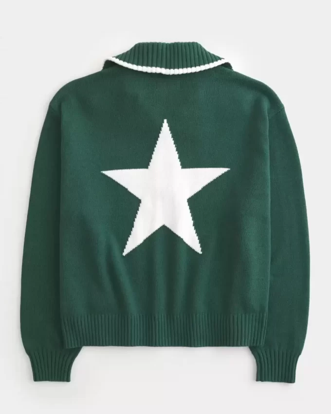Oversized NYC Graphic Half-Zip Sweater Oversized NYC Graphic Half-Zip Sweater