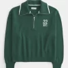 Oversized NYC Graphic Half-Zip Sweater Oversized NYC Graphic Half-Zip Sweater