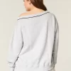 Oversized NYC Graphic V-Neck Sweatshirt Oversized NYC Graphic V-Neck Sweatshirt