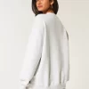 Oversized Ocean Beach Graphic Crew Sweatshirt Oversized Ocean Beach Graphic Crew Sweatshirt
