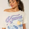 Oversized Off-the-Shoulder Kauai Graphic Tee Oversized Off-the-Shoulder Kauai Graphic Tee