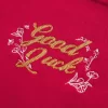 Oversized Off-the-Shoulder Lunar New Year Graphic Sweatshirt
