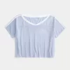 Oversized Off-the-Shoulder Varsity Graphic Jersey Oversized Off-the-Shoulder Varsity Graphic Jersey