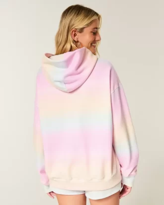 Oversized Pattern Hoodie
