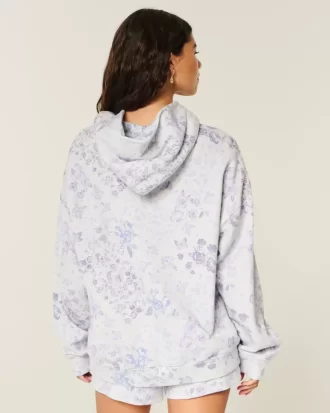 Oversized Pattern Hoodie