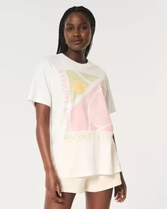 Oversized Saint Thomas Racquet Club Graphic Tee