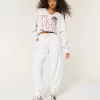 Oversized UGA Dawgs Graphic Notch-Neck Sweatshirt Oversized UGA Dawgs Graphic Notch-Neck Sweatshirt
