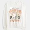 Oversized University of Texas Graphic Notch-Neck Sweatshirt Oversized University of Texas Graphic Notch-Neck Sweatshirt