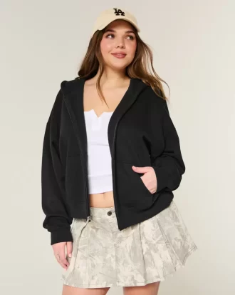 Oversized Zip-Up Hoodie