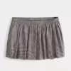 Plaid Bubble Mini Skirt