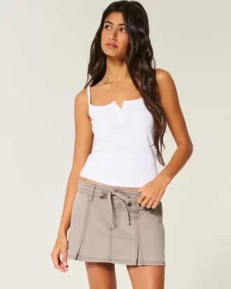 Pleated Mini Skirt
