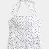 Pleated Open-Back Halter Top Pleated Open-Back Halter Top