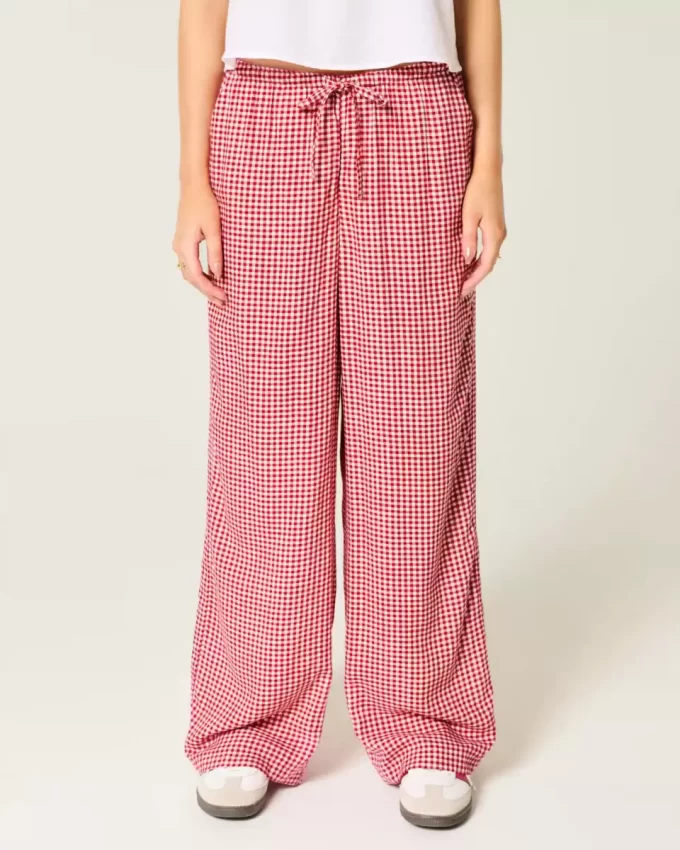 Pull-On Slub Pants