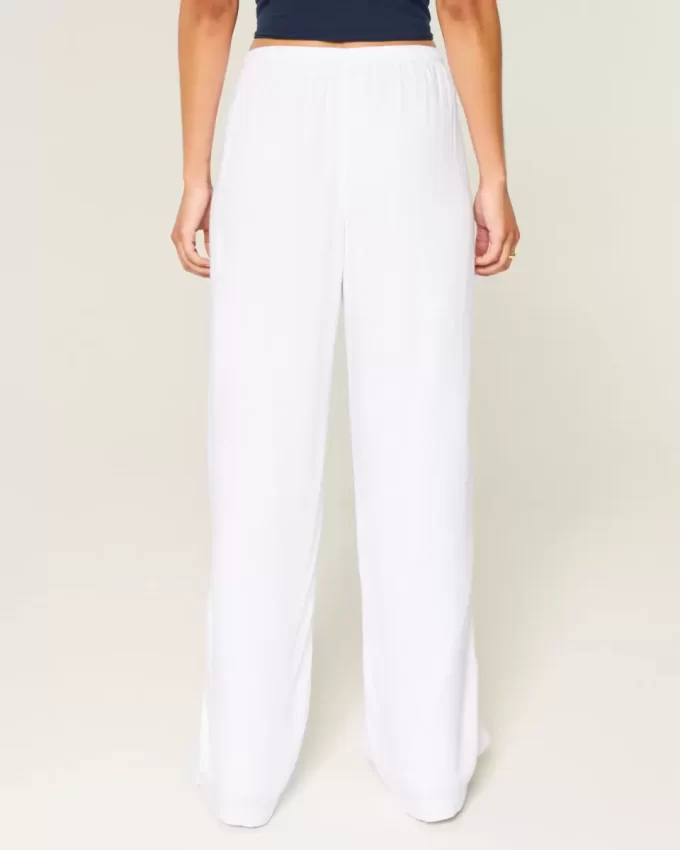Pull-On Slub Pants
