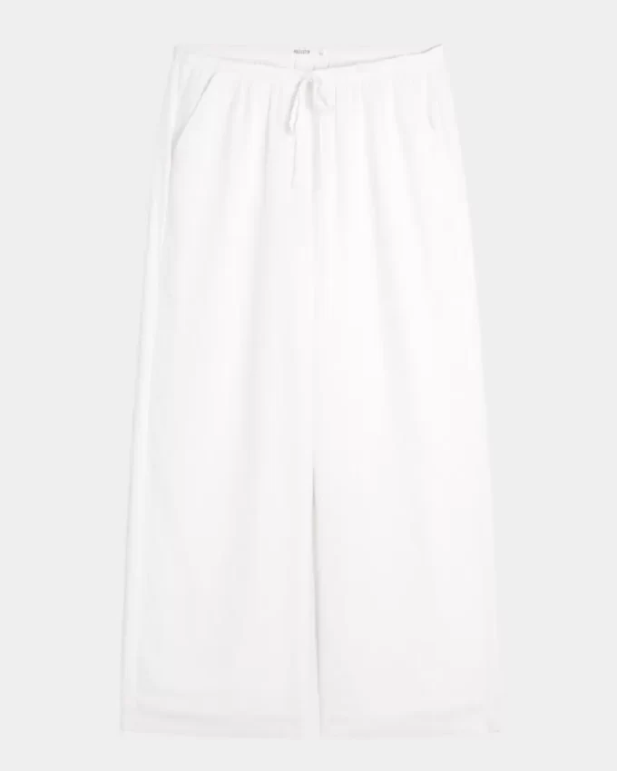 Pull-On Slub Pants