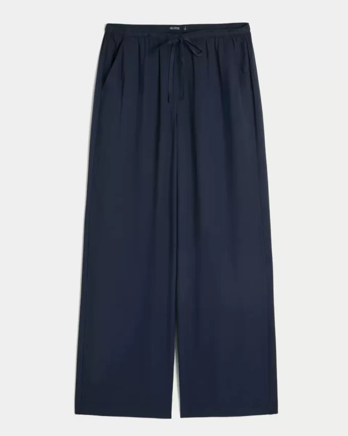 Pull-On Slub Pants