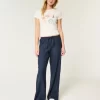Pull-On Wide-Leg Pants