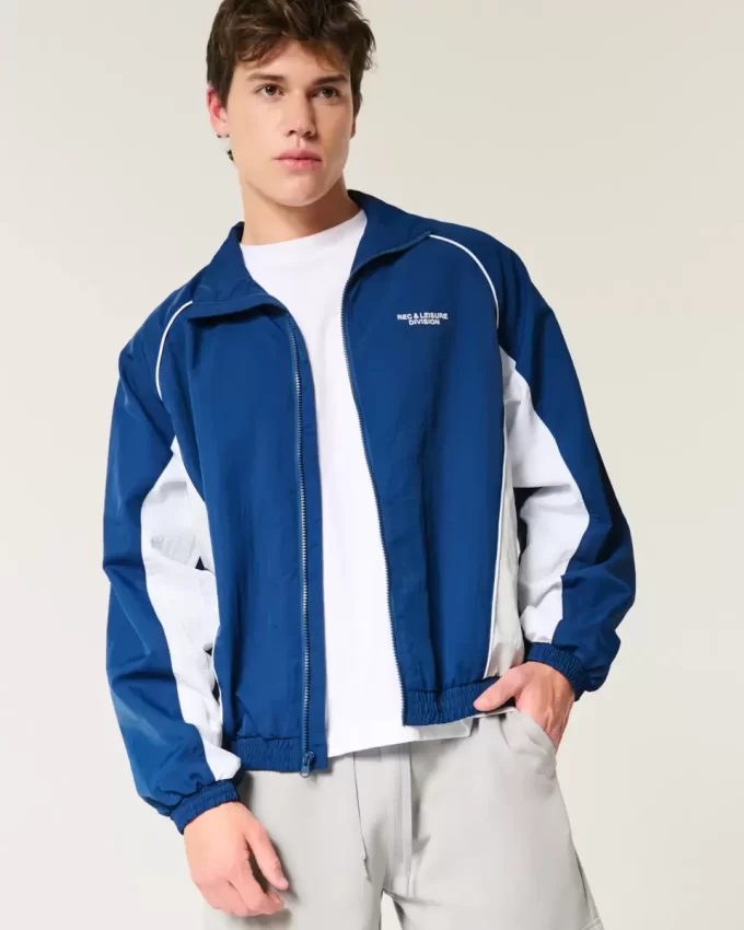 Rec & Leisure Division Graphic Windbreaker Jacket