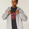 Rectangle Fit Zip-Up Hoodie