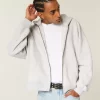 Rectangle Fit Zip-Up Hoodie