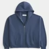 Rectangle Fit Zip-Up Hoodie