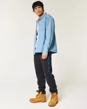 Relaxed Alpine Graphic Fleece Joggers