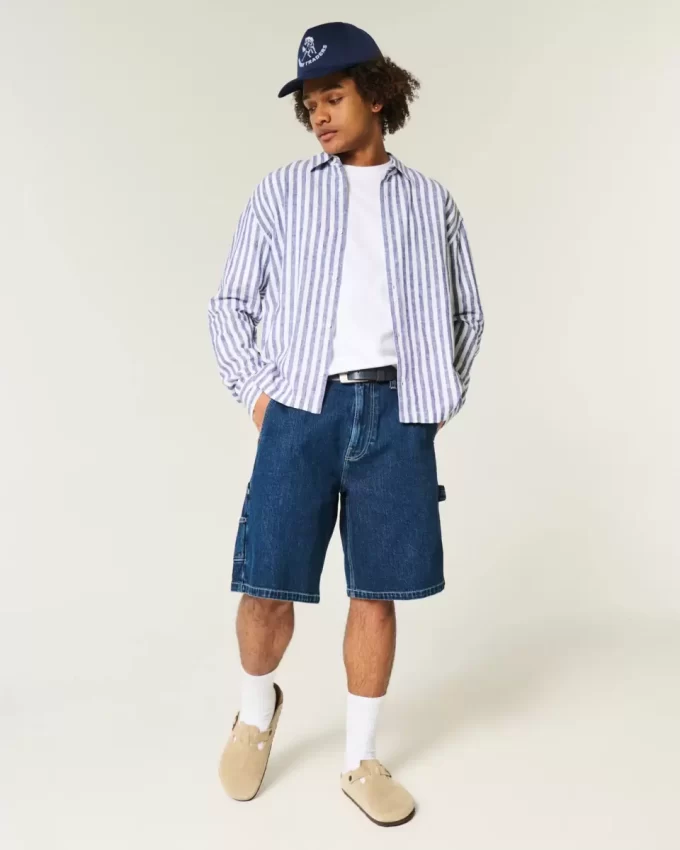 Relaxed Linen-Blend Shirt
