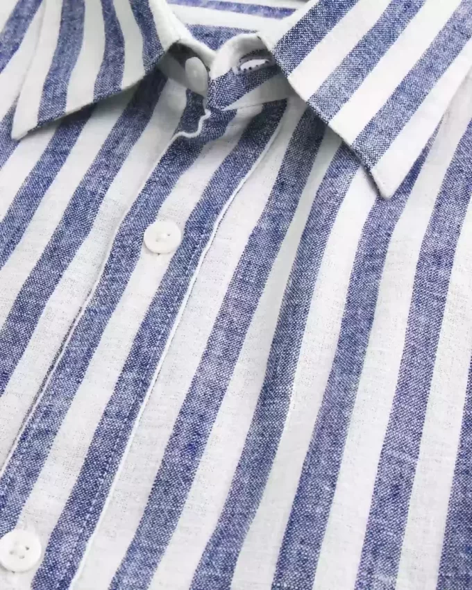 Relaxed Linen-Blend Shirt