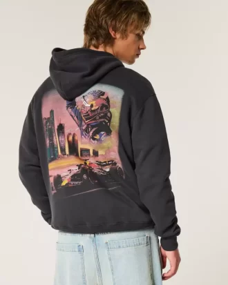 Relaxed Oracle Red Bull Racing Graphic Hoodie