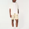 Relaxed Textured Short-Sleeve Shirt