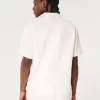 Relaxed Textured Short-Sleeve Shirt