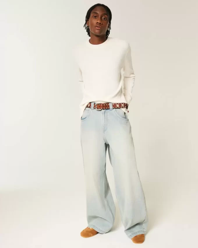 Relaxed Thermal Long-Sleeve Crew Shirt