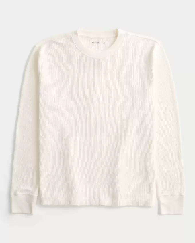 Relaxed Thermal Long-Sleeve Crew Shirt