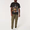 Relaxed Twill Cargo Joggers
