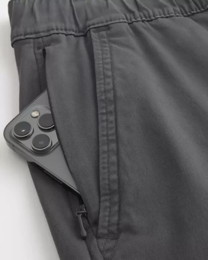 Relaxed Twill Cargo Joggers