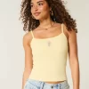 Ribbed Floral Graphic Cami