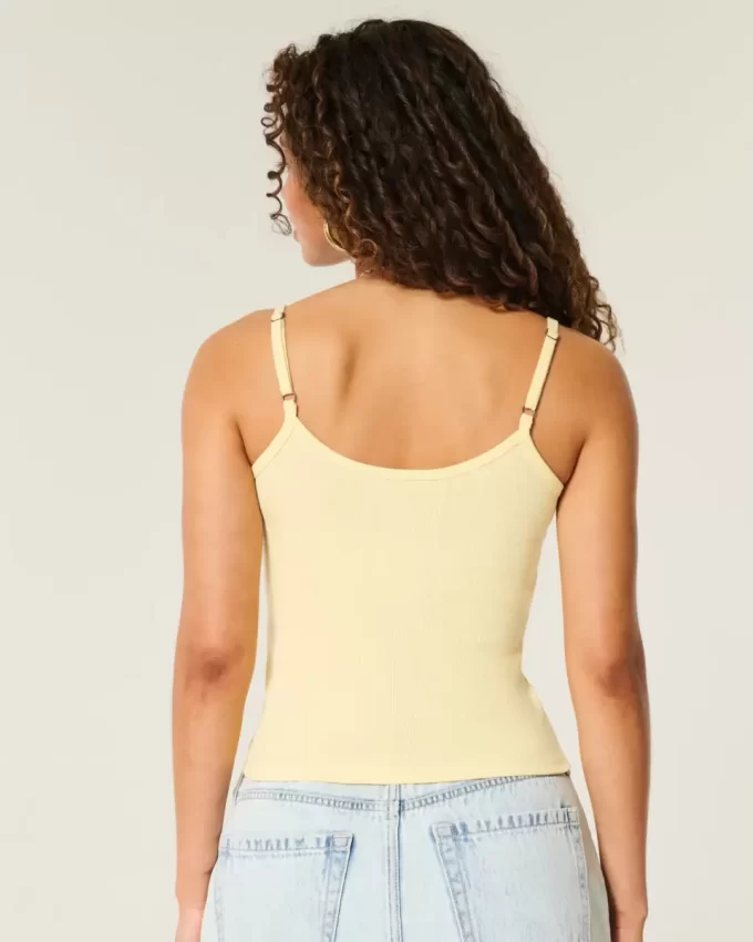 Ribbed Floral Graphic Cami