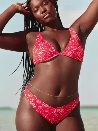 Ribbed High-Leg Cheekiest Bikini Bottom