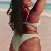 Ribbed High-Leg Cheekiest Bikini Bottom