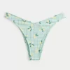 Ribbed High-Leg Cheekiest Bikini Bottom