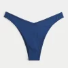 Ribbed High-Leg Cheekiest Bikini Bottom