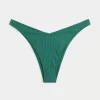 Ribbed High-Leg Cheekiest Bikini Bottom