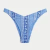 Ribbed High-Leg Cheekiest Bikini Bottom